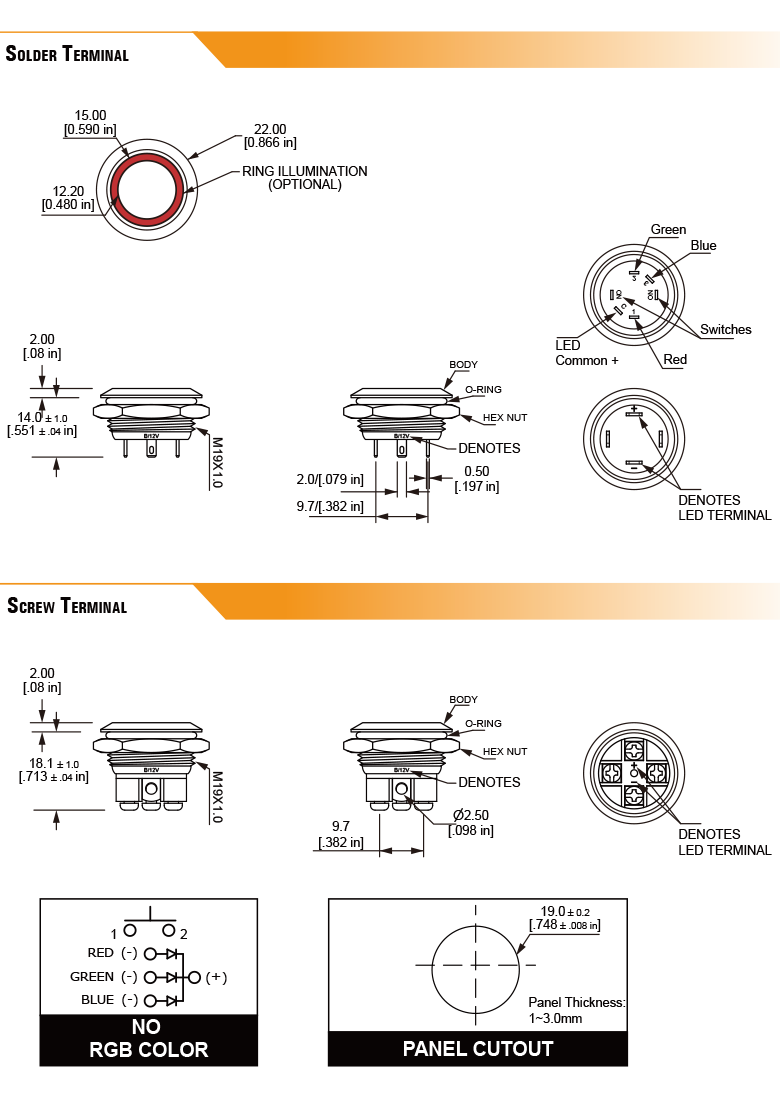 L19U Dimensions