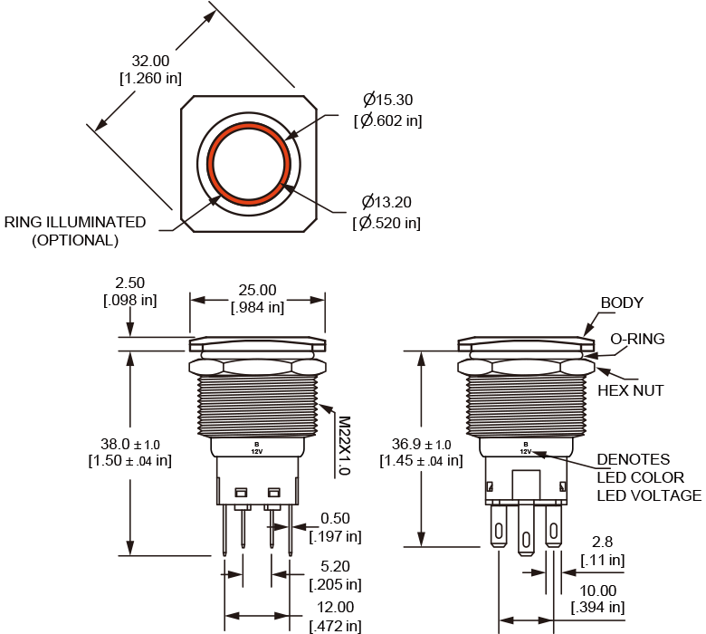 L22S Dimensions
