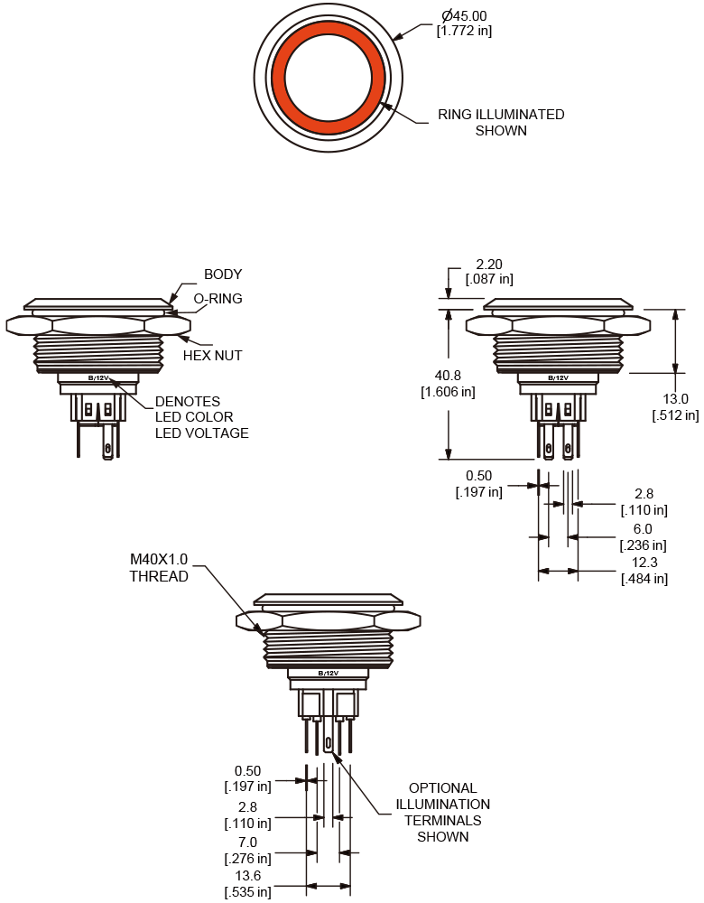 L40 Series dimensions