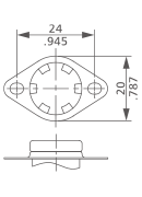 B type thermostat bracket