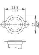 S type thermostat bracket