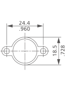 U type thermostat bracket