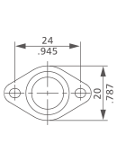 V type thermostat bracket