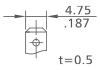 Thermostat terminal size type 7