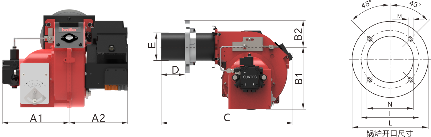 BT14L LR LW LRW Series Dimension Drawing