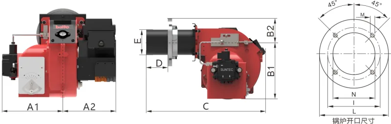BT14L LR LW LRW Series Dimension Drawing