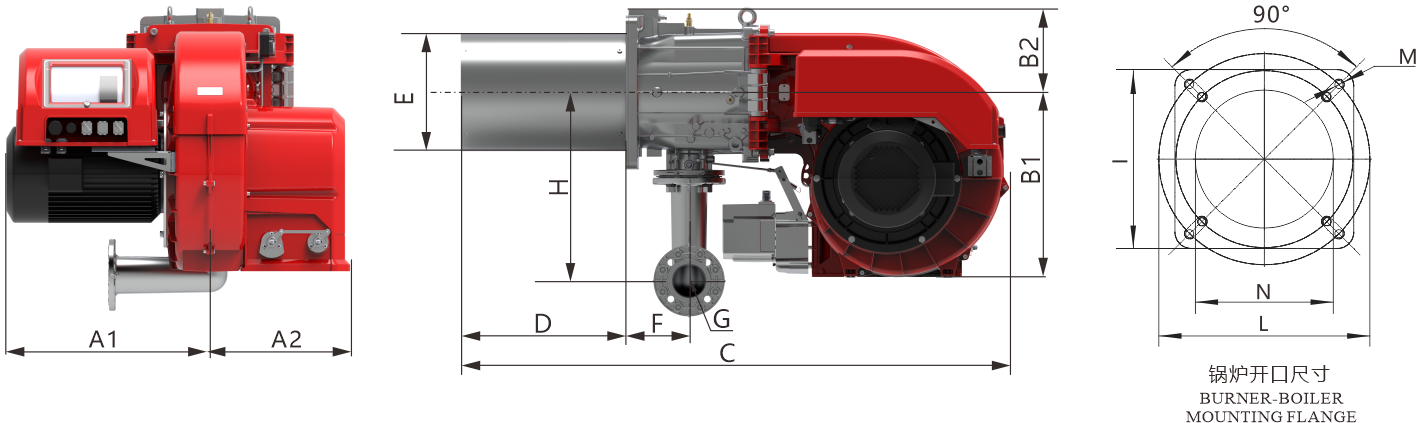 BTN350-650GC Series Dimension Drawing