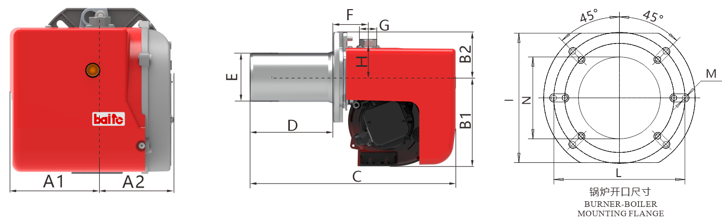 BTN5-12G GC Series Dimension Drawing