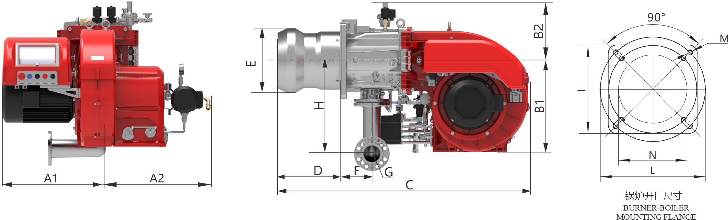 BTN550-650GLC GLE Series Dimension Drawing