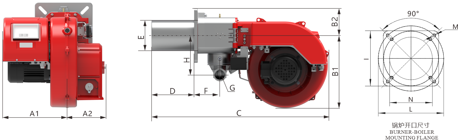 BTN85-150GC Series Dimension Drawing