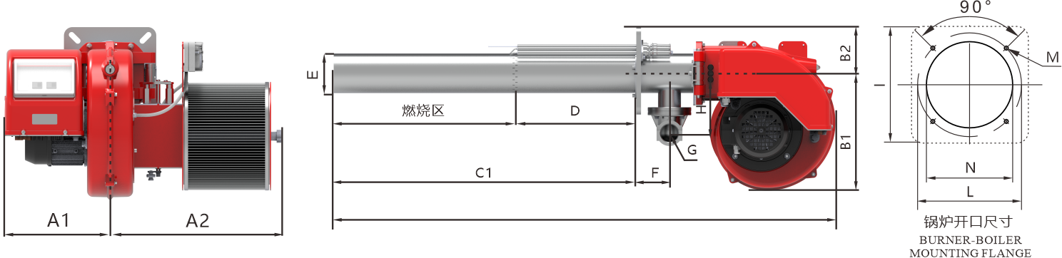 BX25-40G GE Series Dimension Drawing