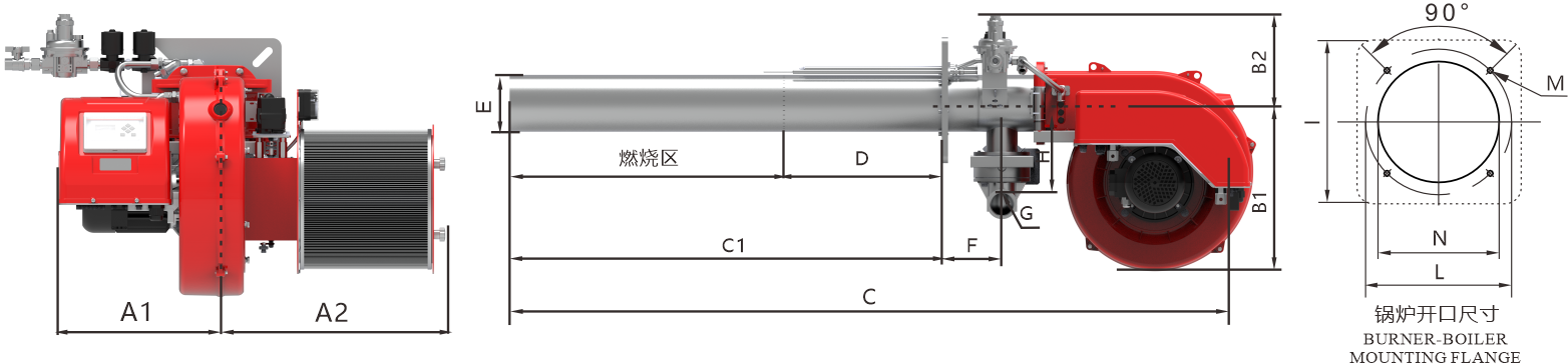 BX85-120GE Series Dimension Drawing
