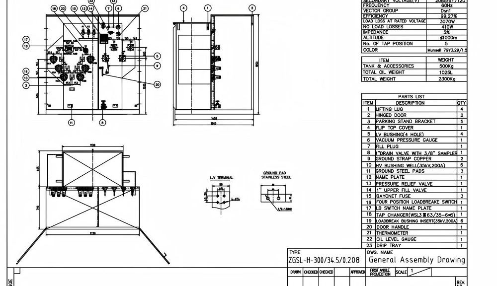 50 kVA Pad-Mounted Distribution Transformer detail image
