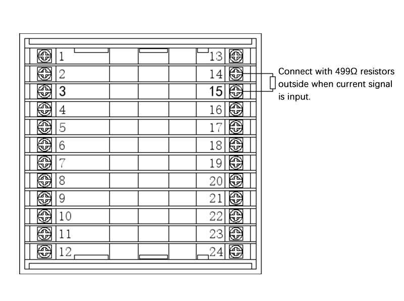 ZHG-9603 terminal assignment table for pump, inverter and sensor wiring.