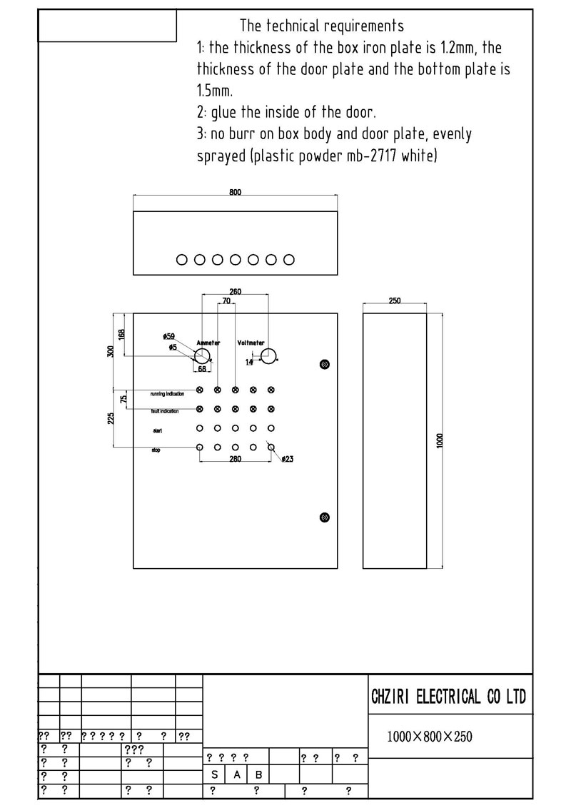 Panel outline and door layout for the second motor group.