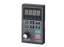 ZVF300 and ZVF300H inverter keypad front layout.