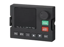 ZVF380 inverter keypad front layout.