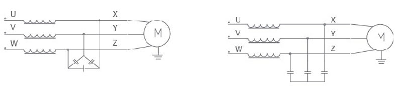 Sine-wave filter outline and mounting dimensions.