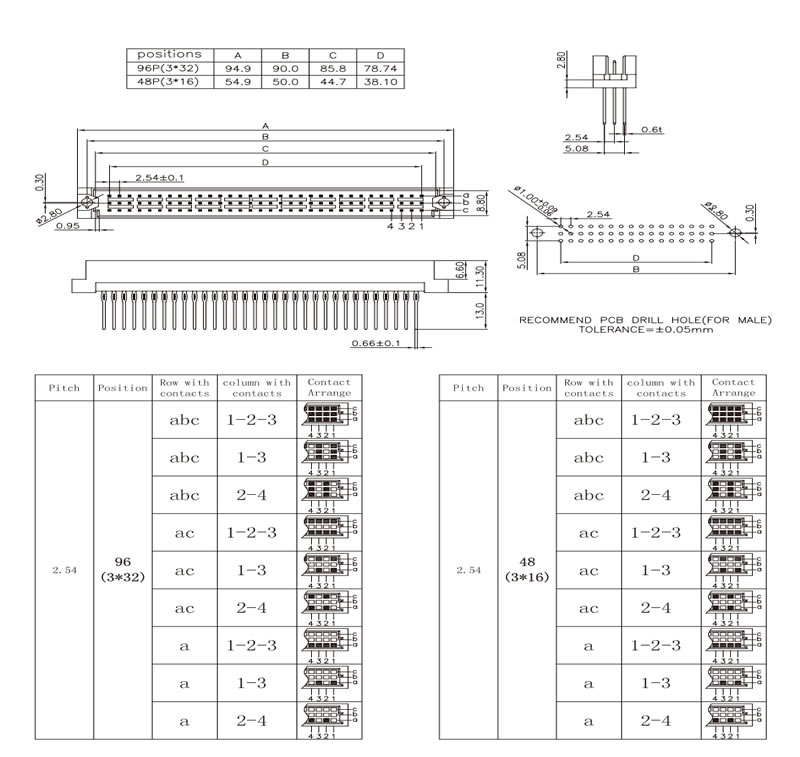 UD507C 13mm press-fit dimensions and PCB layout