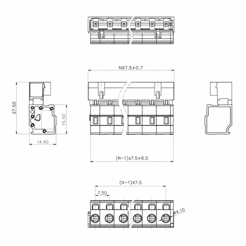 8KRB 7.5mm dimensions