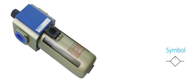GL lubricator body and pneumatic lubrication symbol