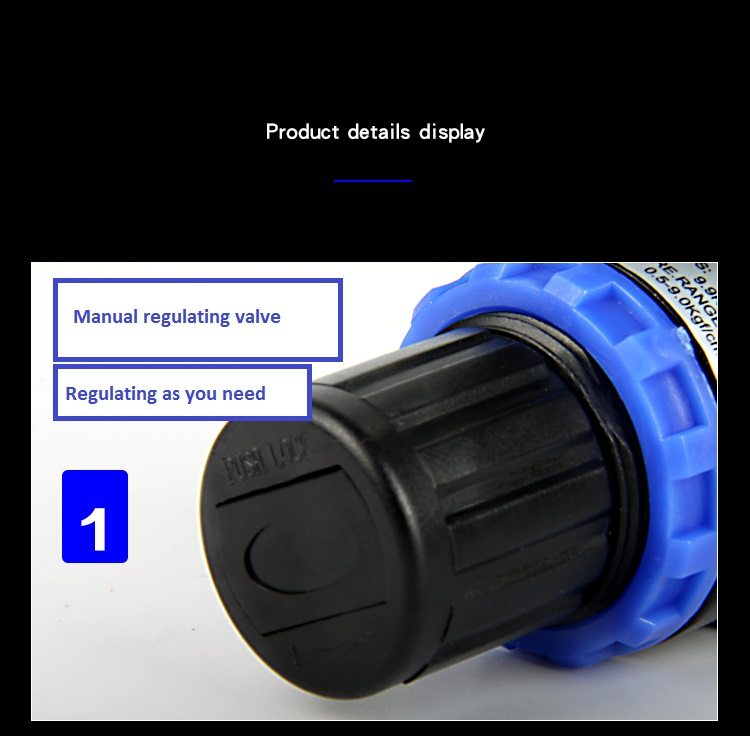 AR regulator manual adjustment knob