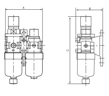 AC1010-AC5010 outline identifying A, C and B