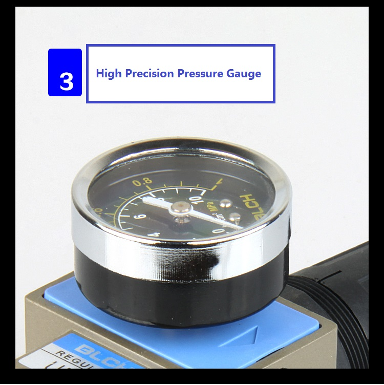 UR regulator pressure gauge close-up