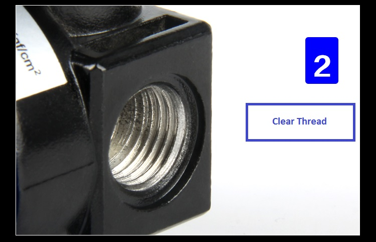 Threaded air port in the AR regulator body