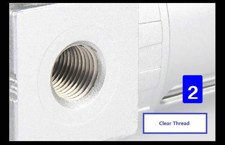 SFR threaded side port
