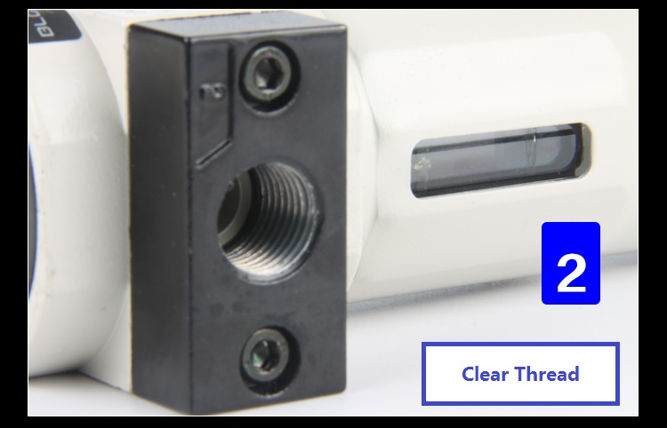 LF filter threaded air port