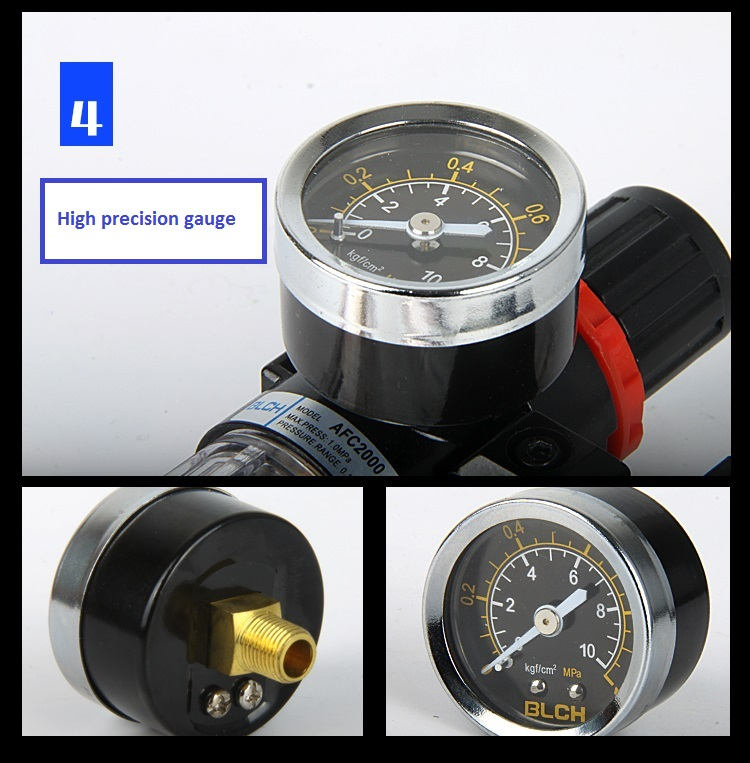 AFC pressure gauge and connection details