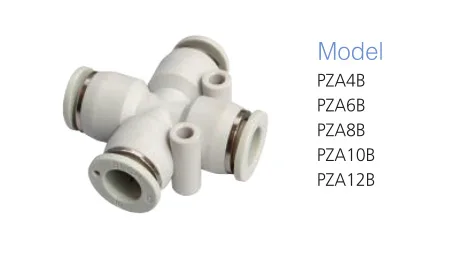 White PZA four-way cross with five B-suffix model options