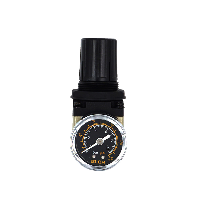 AR compact regulator with pressure gauge