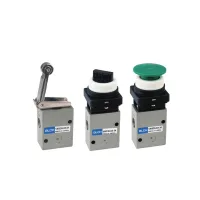 VM200 roller lever selector and mushroom button valves