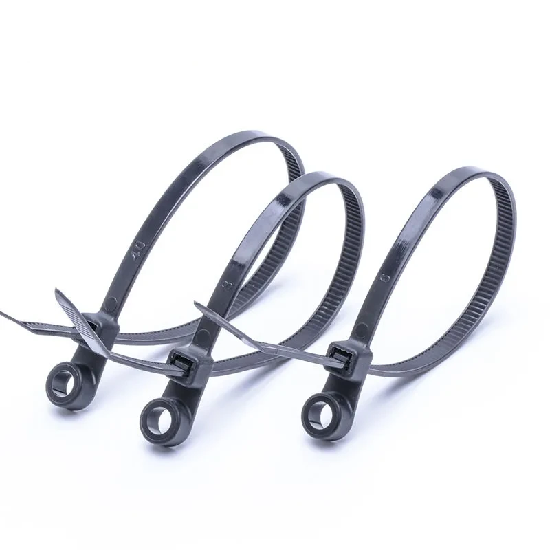 Black Screw-Mount Cable Ties