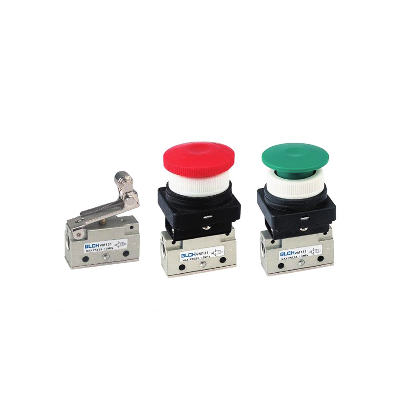 VM100 roller lever and button valve configurations