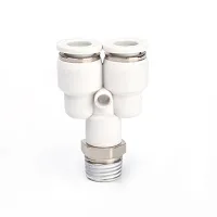 White PX threaded Y fitting