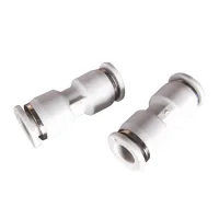 White PU straight tube unions