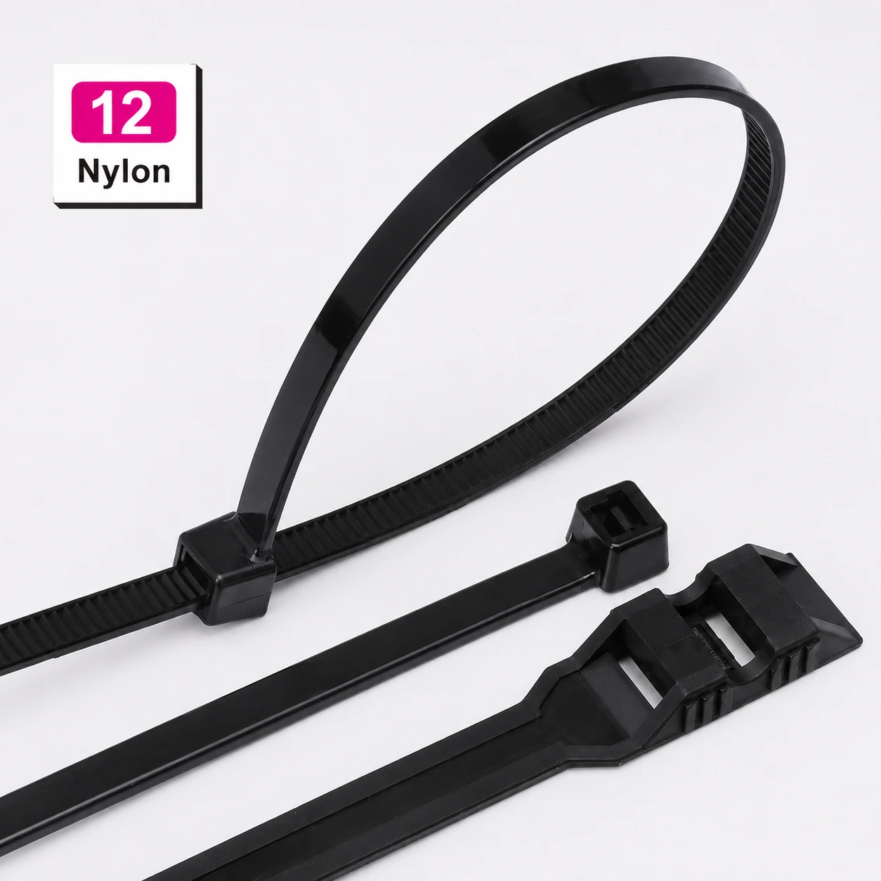 PA12 Self-Locking Tie and Head Detail
