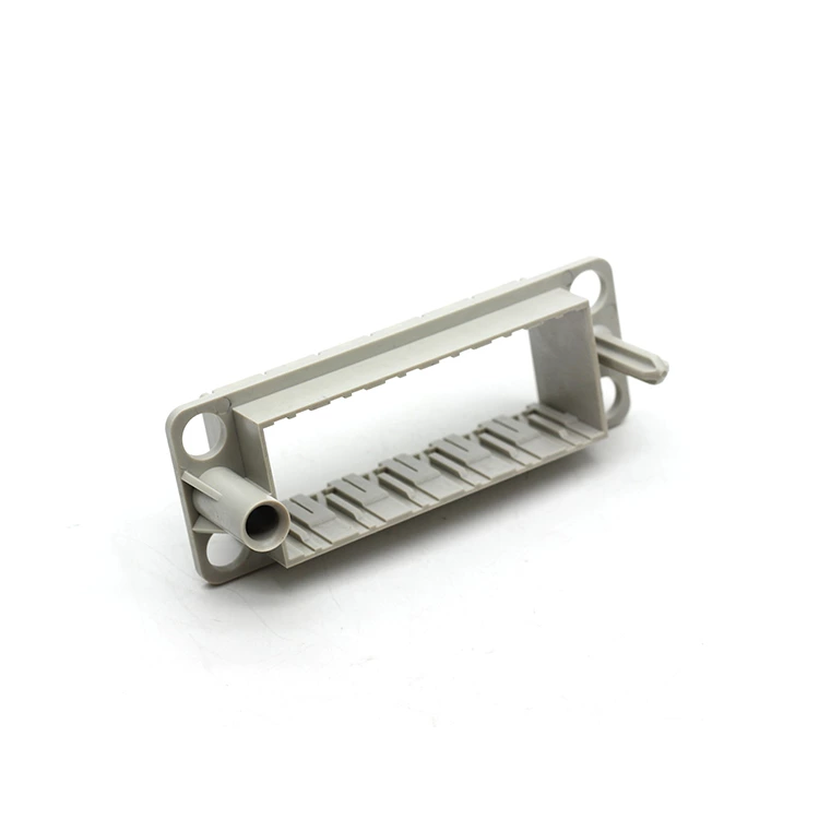 Six module plastic docking frame