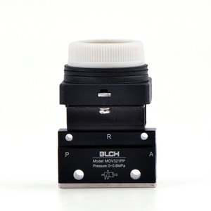 MOV321PP flat-button valve front view