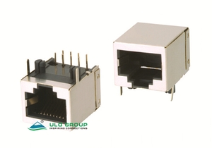 PJ515 and PJ523 10 Position Modular PCB Jacks