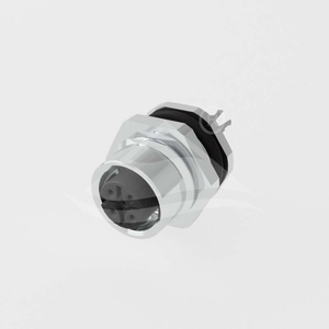 M12 Shielded Rear Female PCB Receptacle
