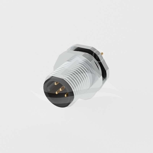 M12 Front Male Receptacle