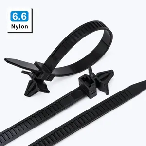 Releasable Push-Mount Cable Ties