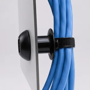 Cable Bundle Fixed Through a Panel