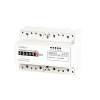 Din Rail Type Three Phase Electronic Energy Meter White Variant
