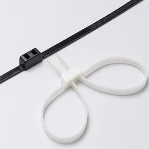 Black Strap and Natural Double-Loop Tie