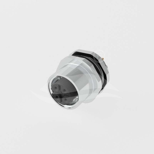 M12 Front Female Straight PCB Receptacle